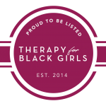 Therapy for Black girls badge-wine
